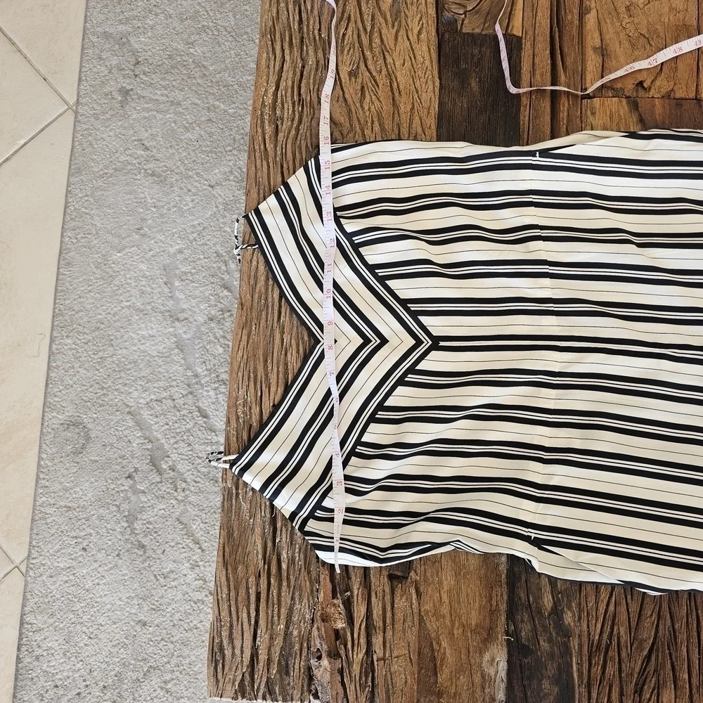 Club Monaco Black and White Striped Jumpsuit Size 10 and Size 6 - Picture 9 of 16